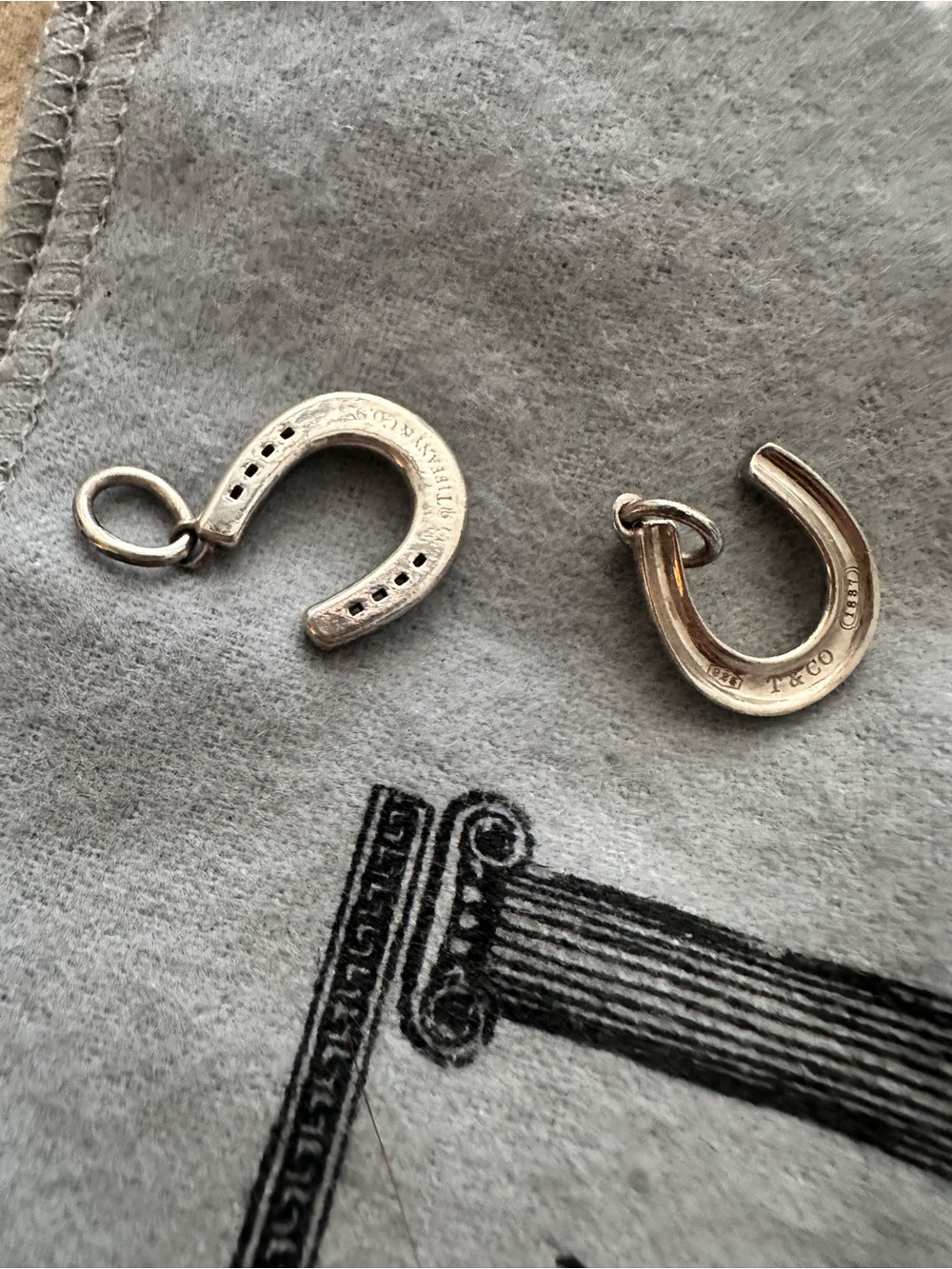 Tiffany Silver Horseshoe Charm Pendant - (2) Classic Lucky Charm